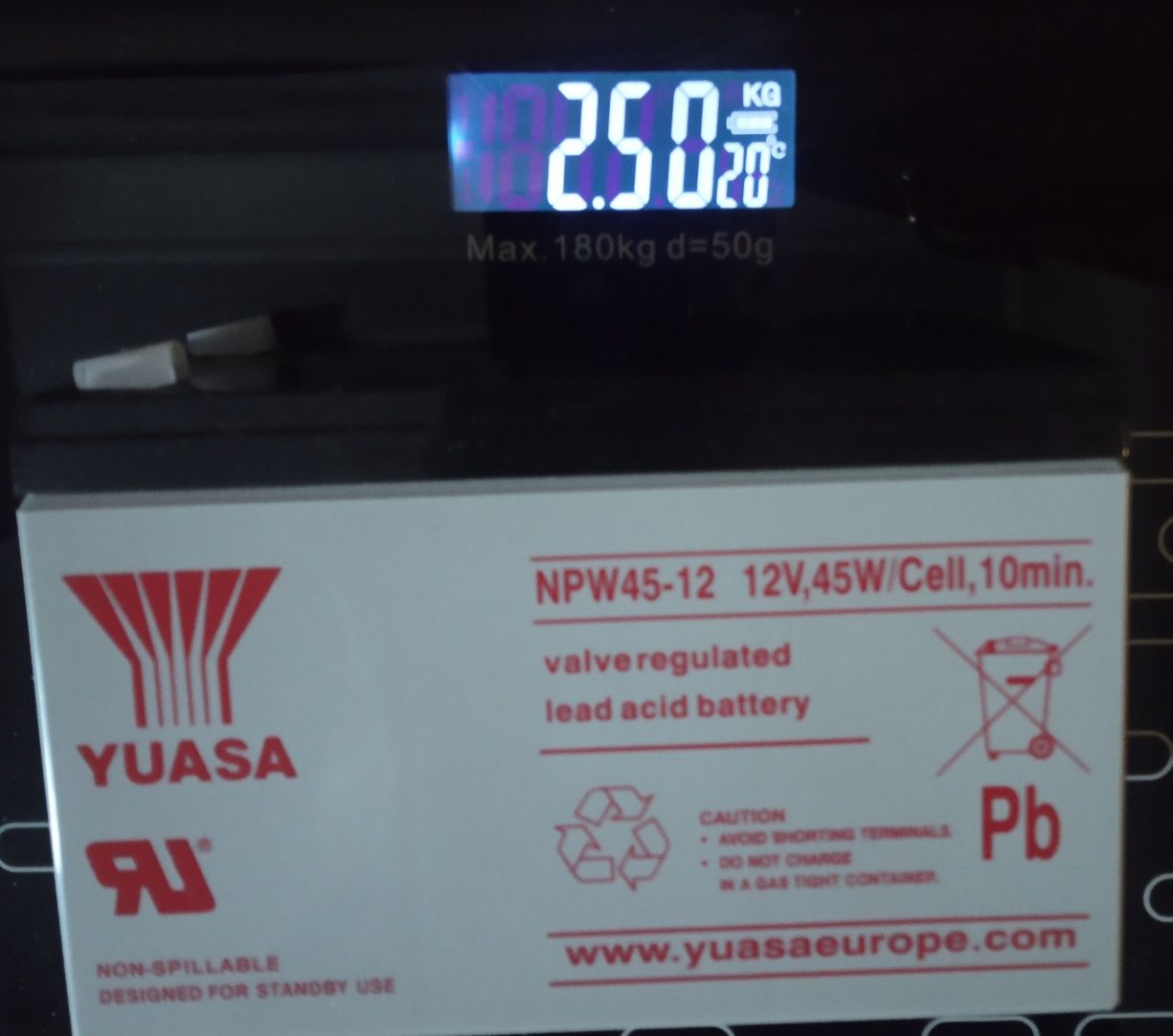 Акумулятори АGM YUASA NPW45-12