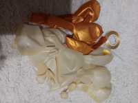 MINI Zestaw balonów złote/ przeźroczyste z konfetti