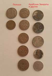 Монеты: Польша, ОАЭ, Таиланд, Катар, Россия, Украина, СССР