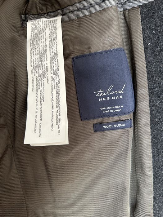 Sobretudo homem cinzento Mango M