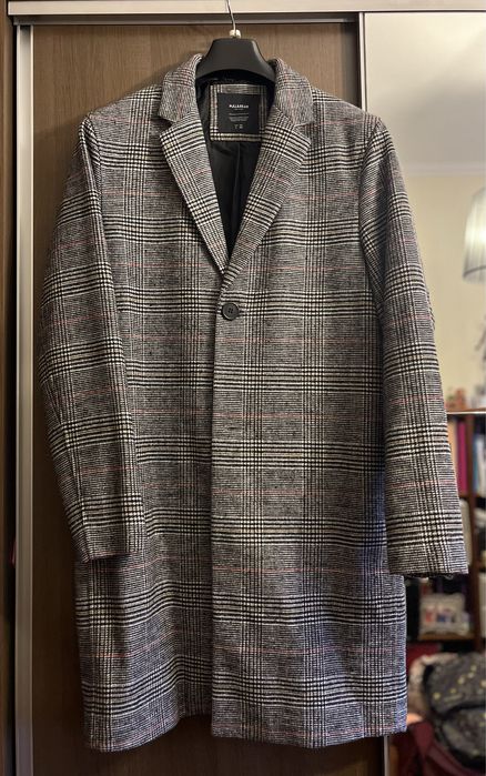 Casacão ao xadrez - Pull and Bear