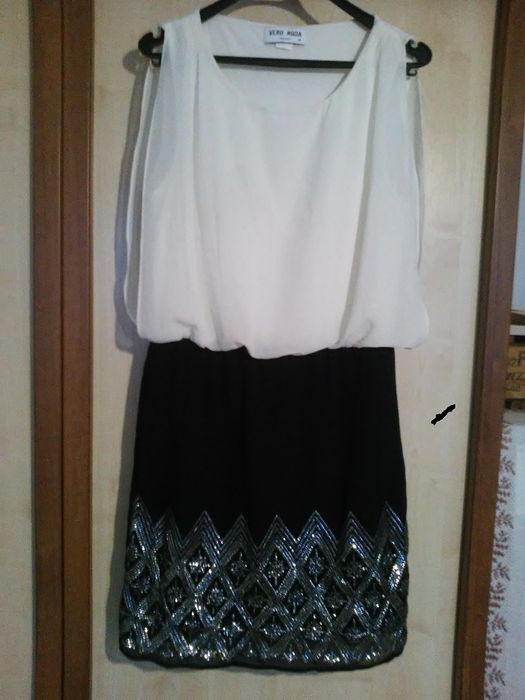 sukienka/tunika z aplikacją- Vero Moda na 158-176cm WYMIARY!