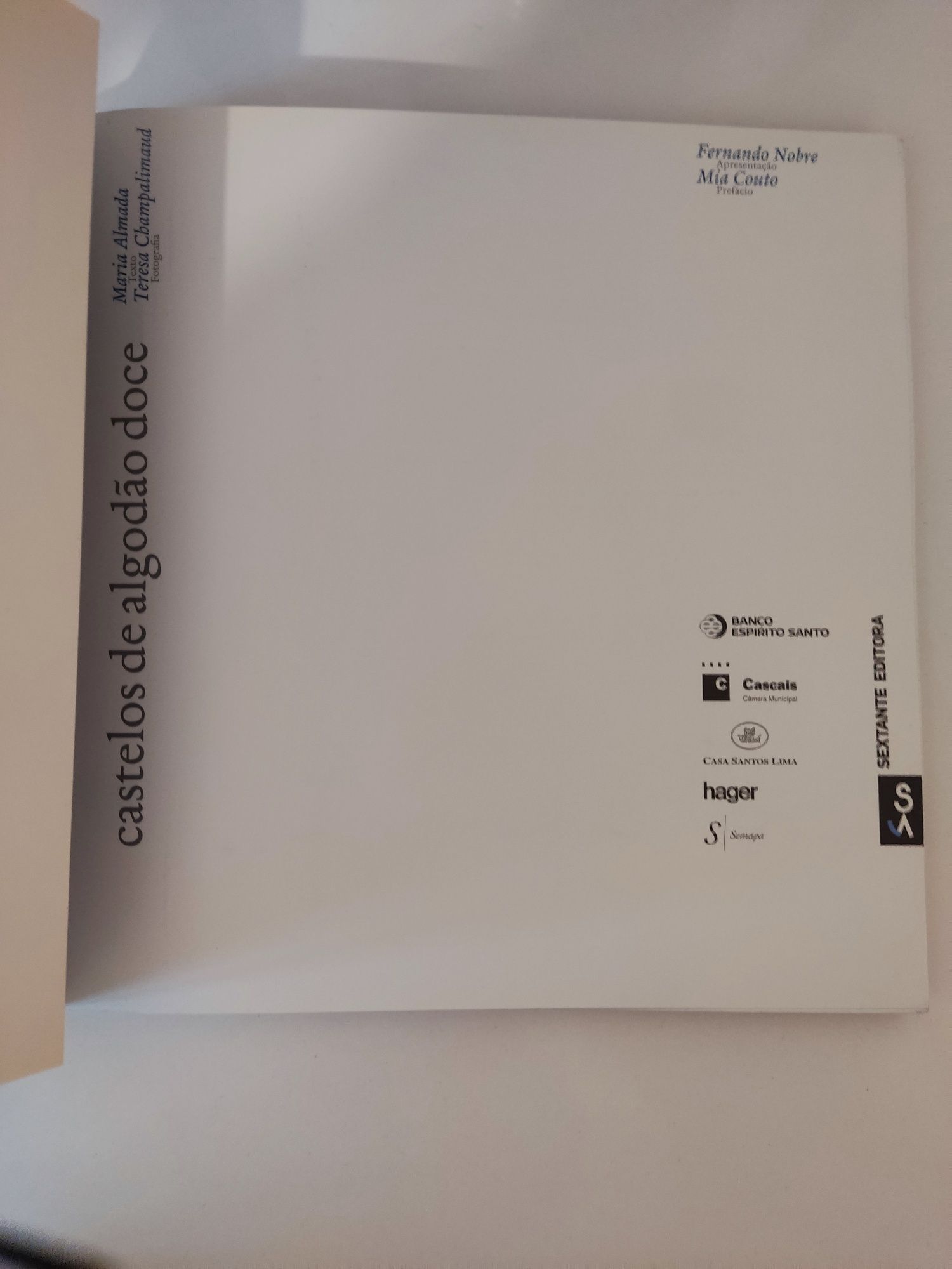 Livro Castelos de Algodão Doce de Maria Almada e Teresa Champalimaud S
