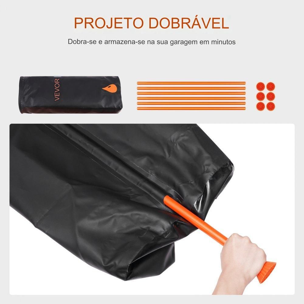 Barril de chuva dobrável PVC 1000D 379L agua