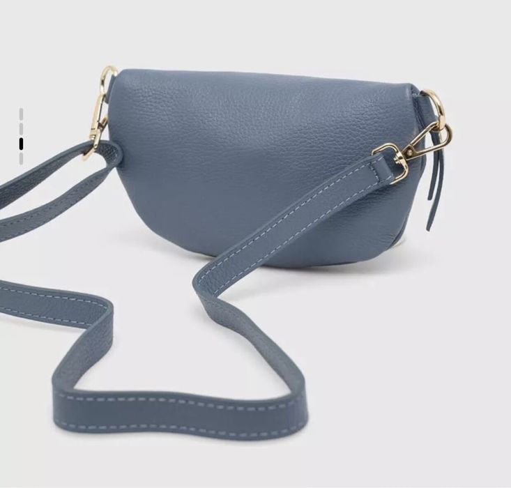 Шкіряна жіноча сумочка на пояс / кожаная женская сумка