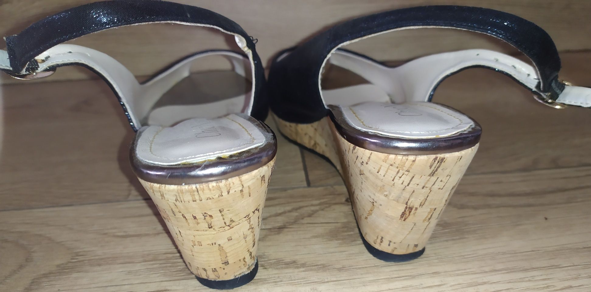 Buty koturn korek r. 37 * 23,5 cm Chic Nana