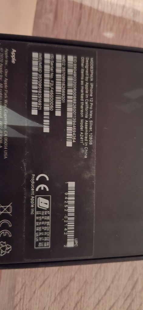 Iphone 12 pro max silver