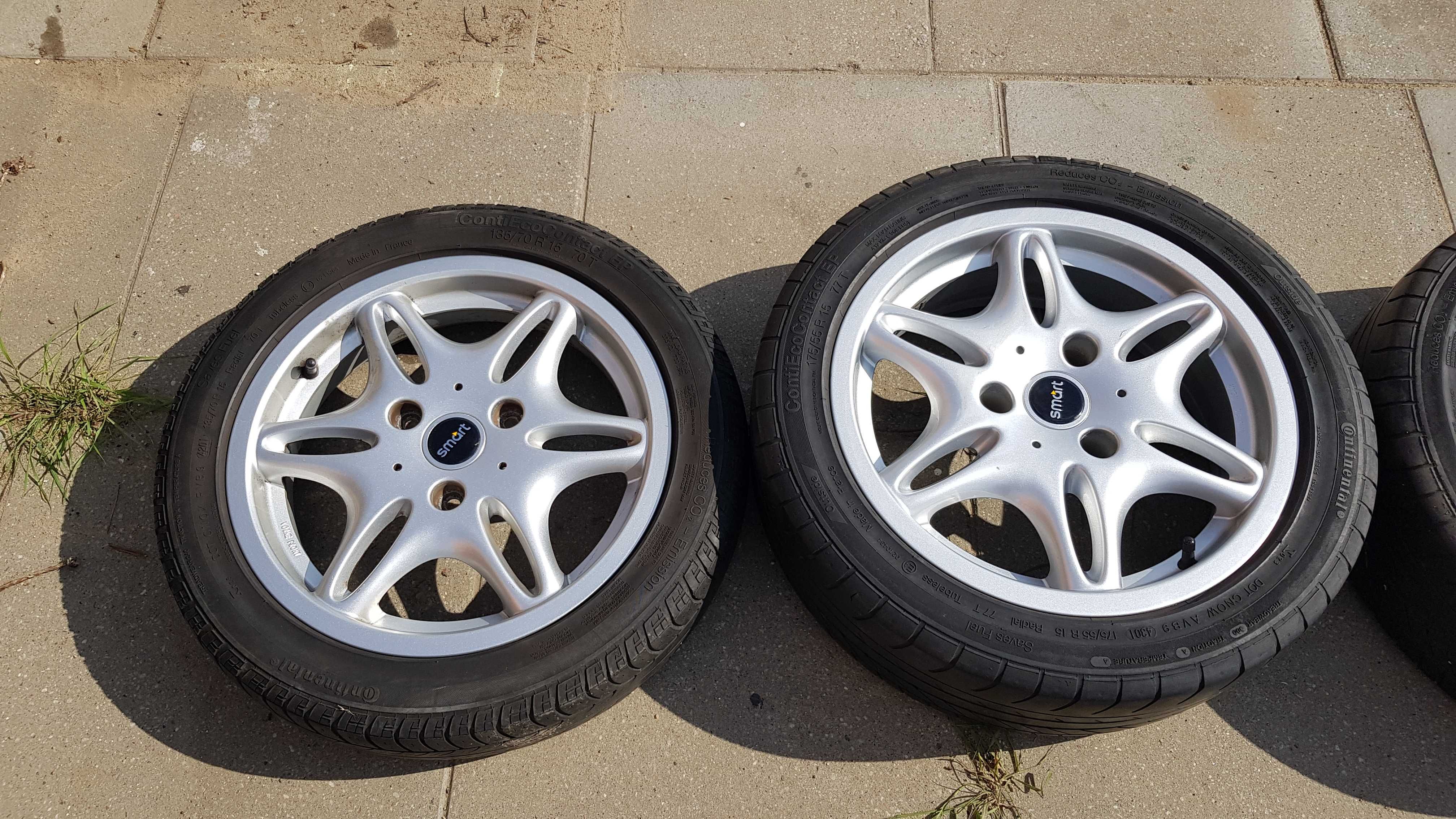 Felgi Aluminiowe 15" Smart FORTWO II 451 Komplet