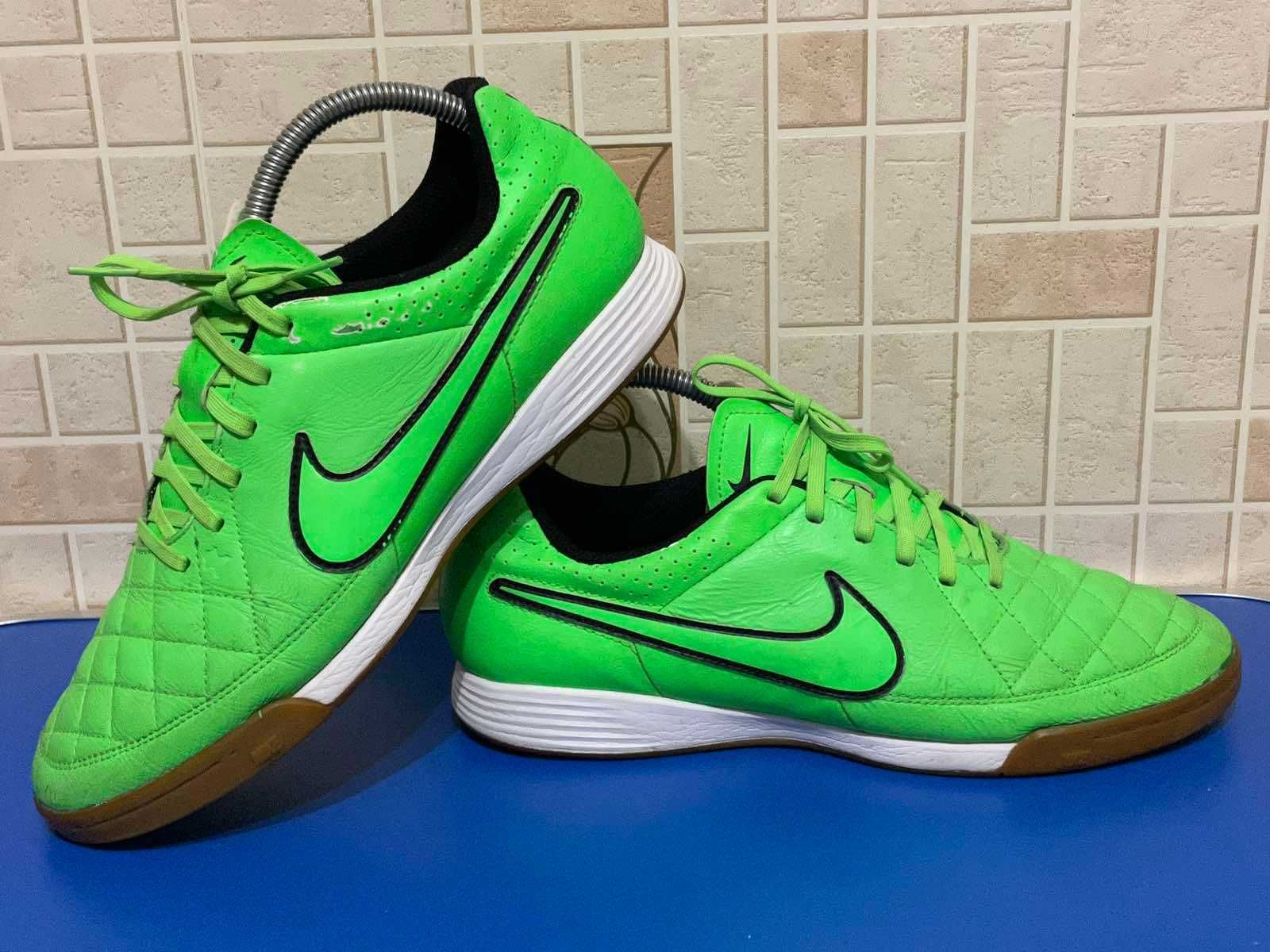 Бампы футзалки 41.5 Nike Tiempo Genio Leather IC кожа футбольные