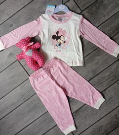 Nowa piżama dla dziewczynki Disney, piżama Minnie, 80-86 cm, 12-18 m-c