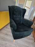 Fotel uszak Lund welurowy