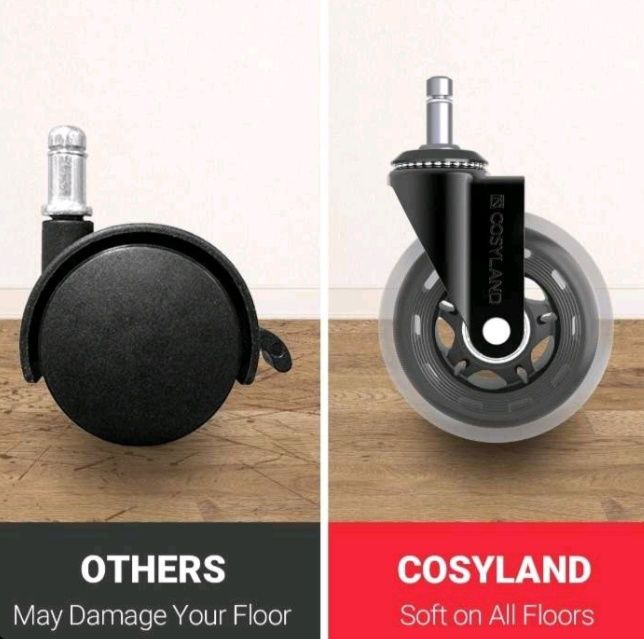 Zestaw 5 kółek do fotela obrotowego Cosyland S161
