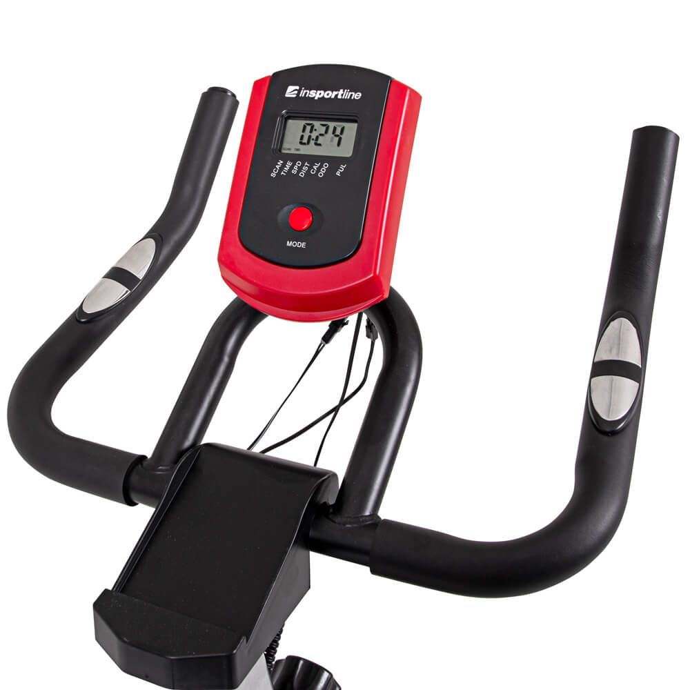 Rower treningowy spinningowy inSPORTline Alfan Kolor Czarno-czerwony
