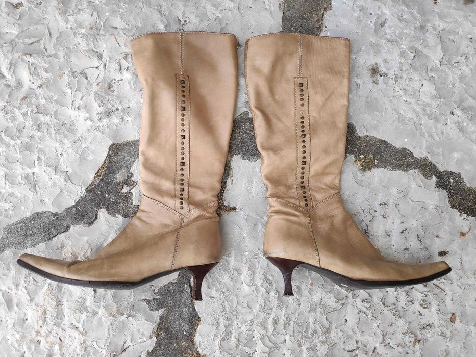 Botas cano alto Bege 37