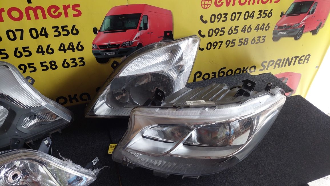 Фары Mercedes Sprinter W903 cdi W906 рестайл дорестайл W907 от2000года
