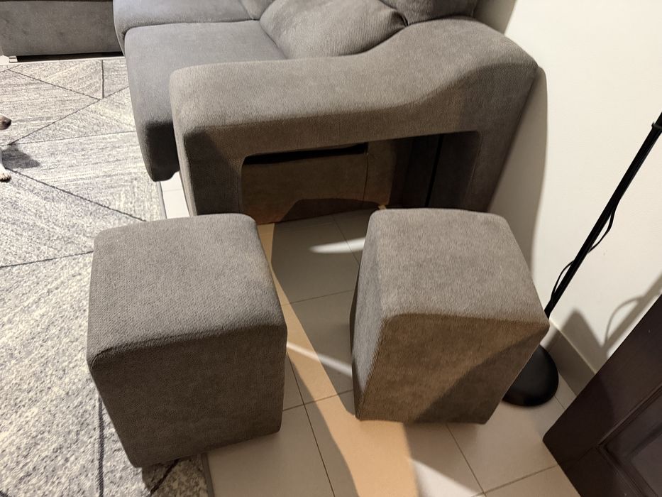 Sofá com chaise longue Conforama