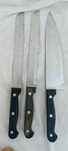 Conjunto de facas de cozinha usadas