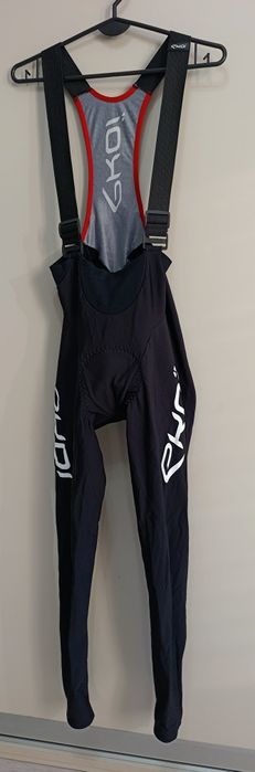 Męskie spodnie kolarskie na szelkach Ekoi Memory Pro Gel