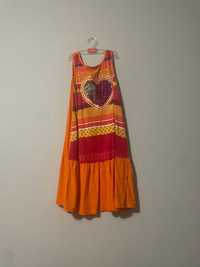 pomarańczowa sukienka Desigual 146-152