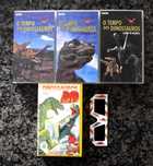 O Tempo dos Dinossauros + Dinossauros 3D - Lote 4 cassetes em VHS