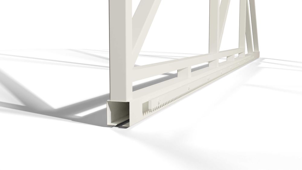 BRAMA PRZESUWNA rama SAM wypełnij MALOWANA proszkowo RAL