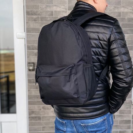 Мужской черный спортивный городской рюкзак прочный