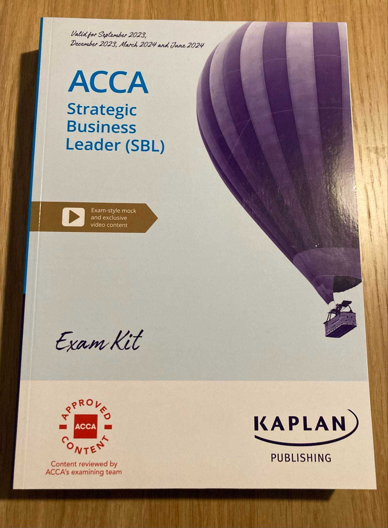 ACCA - Strategic Business Leader (SBL) 2023/2024 Kaplan