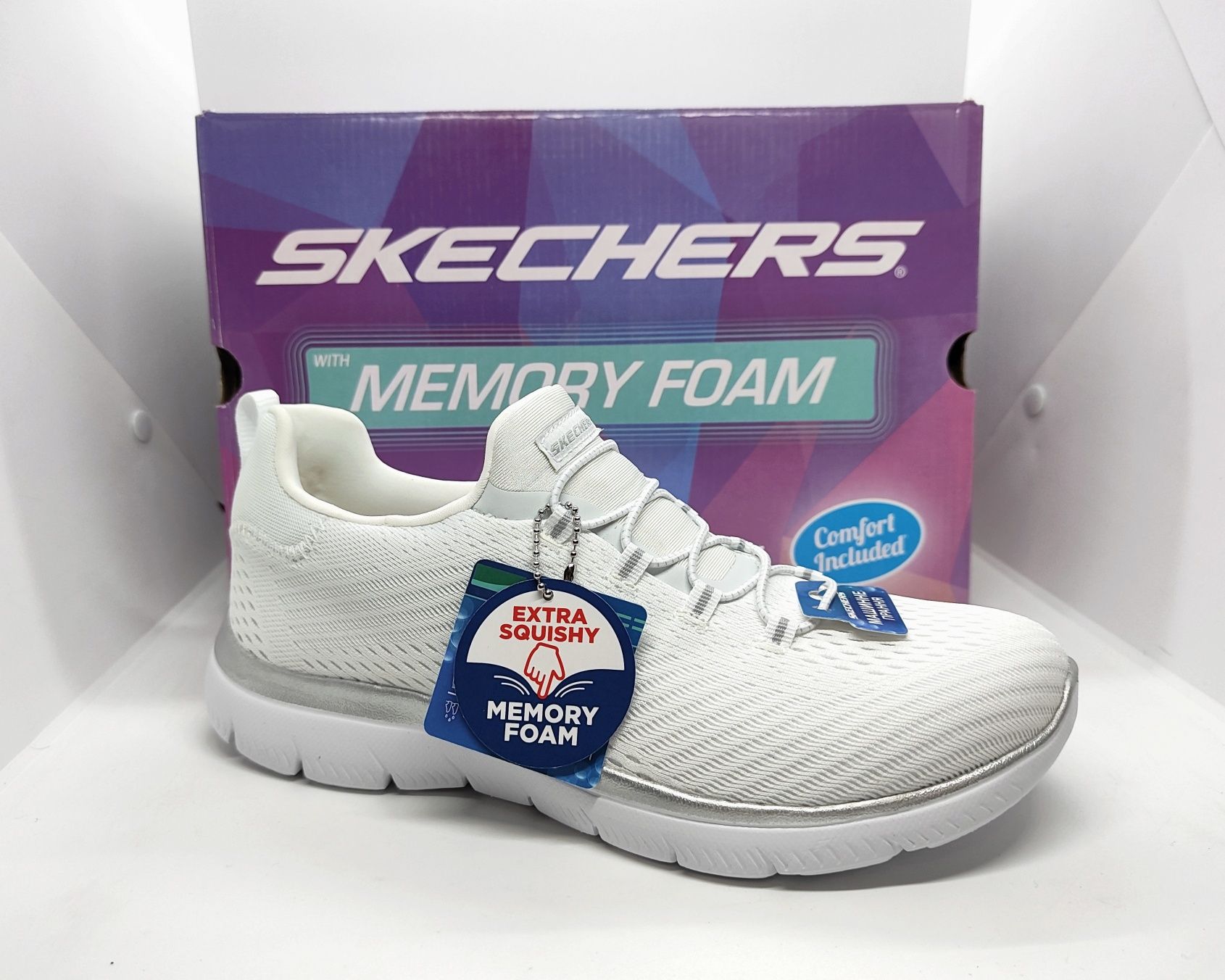 кроссовки 25,5см слипоны Skechers Memory Foam оригинал