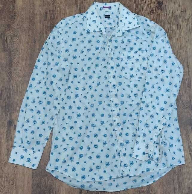 Ekskluzywna koszula męska Paul Smith - 100% bawełna, rozmiar 17,5/44
