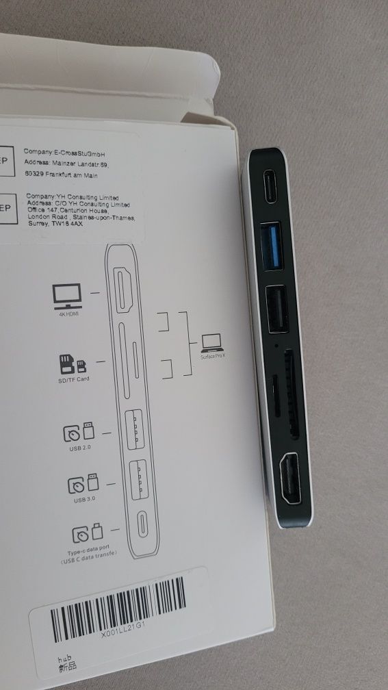 Adaptador Surface Pro X