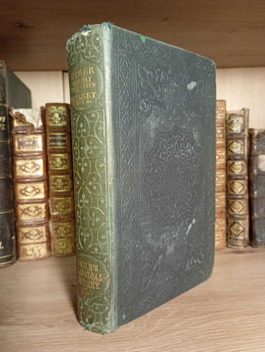 Stara Książka 1858 Homer Odyseja, Hymny i Epigramy - Grecja - Londyn