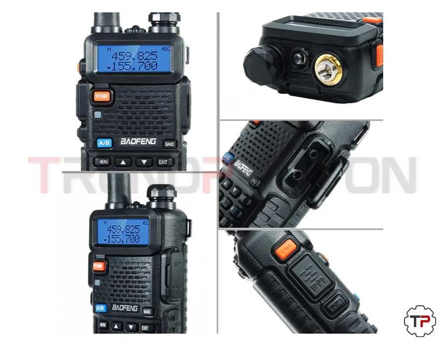 Walkie Talkie UV-5R 10km caça/airsoft/sobrevivência