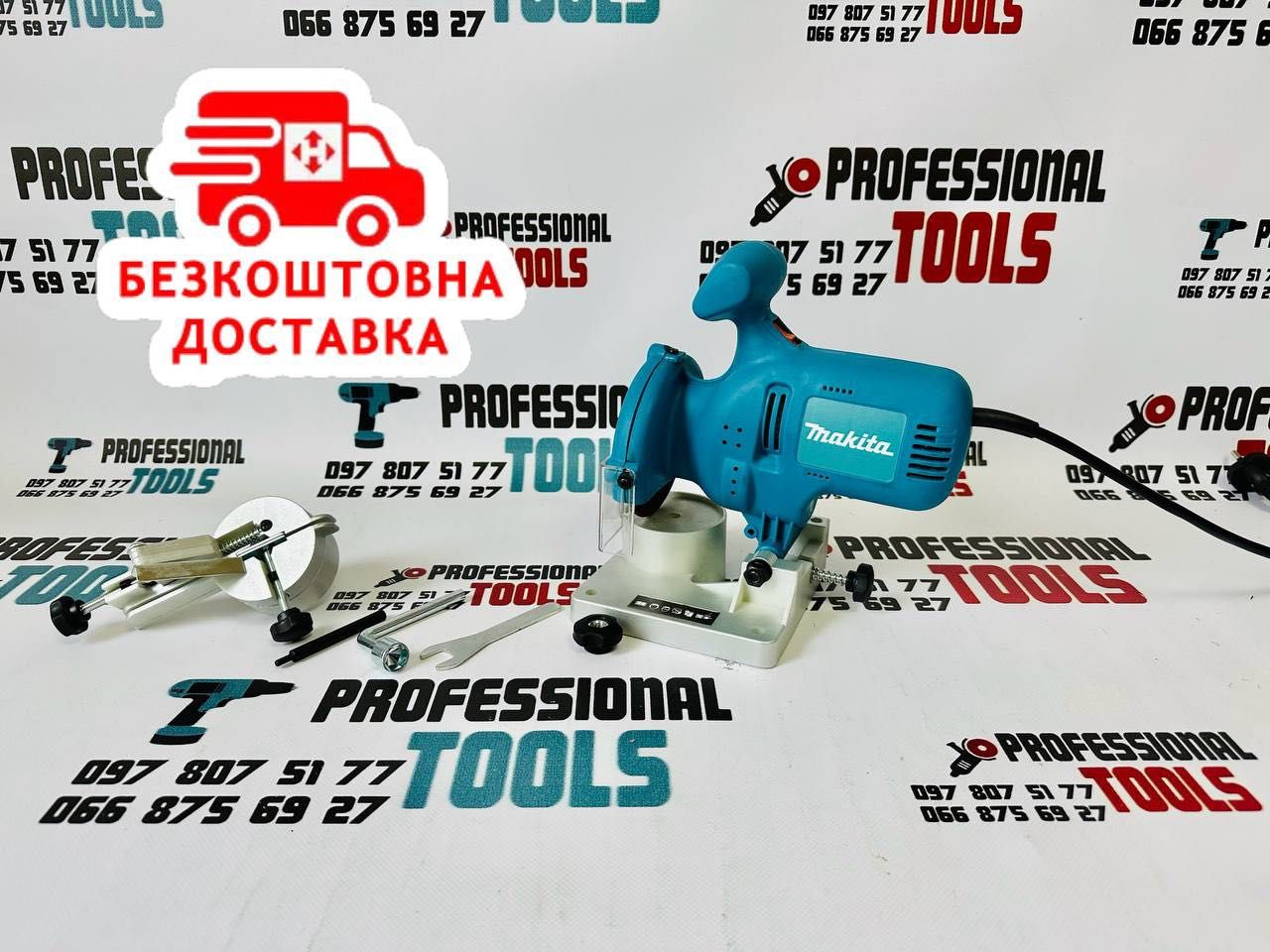 Верстат Заточка ланцюгів Makita 900 W Станок для заточки цепей Кут 30°