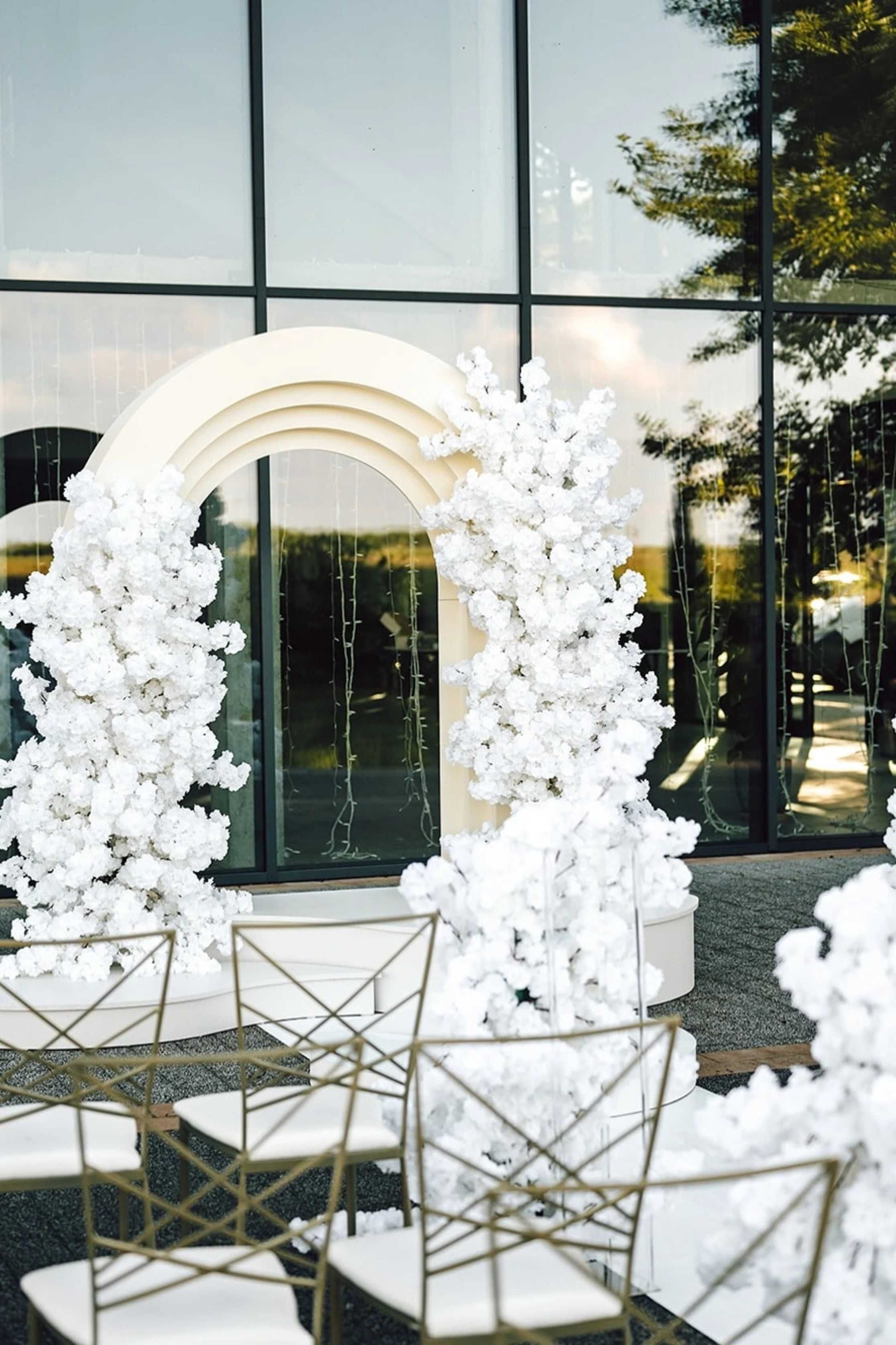 Loventi Portal do dekoracji 220x200 cm składany 3D Tło Przyjęcie Ślub