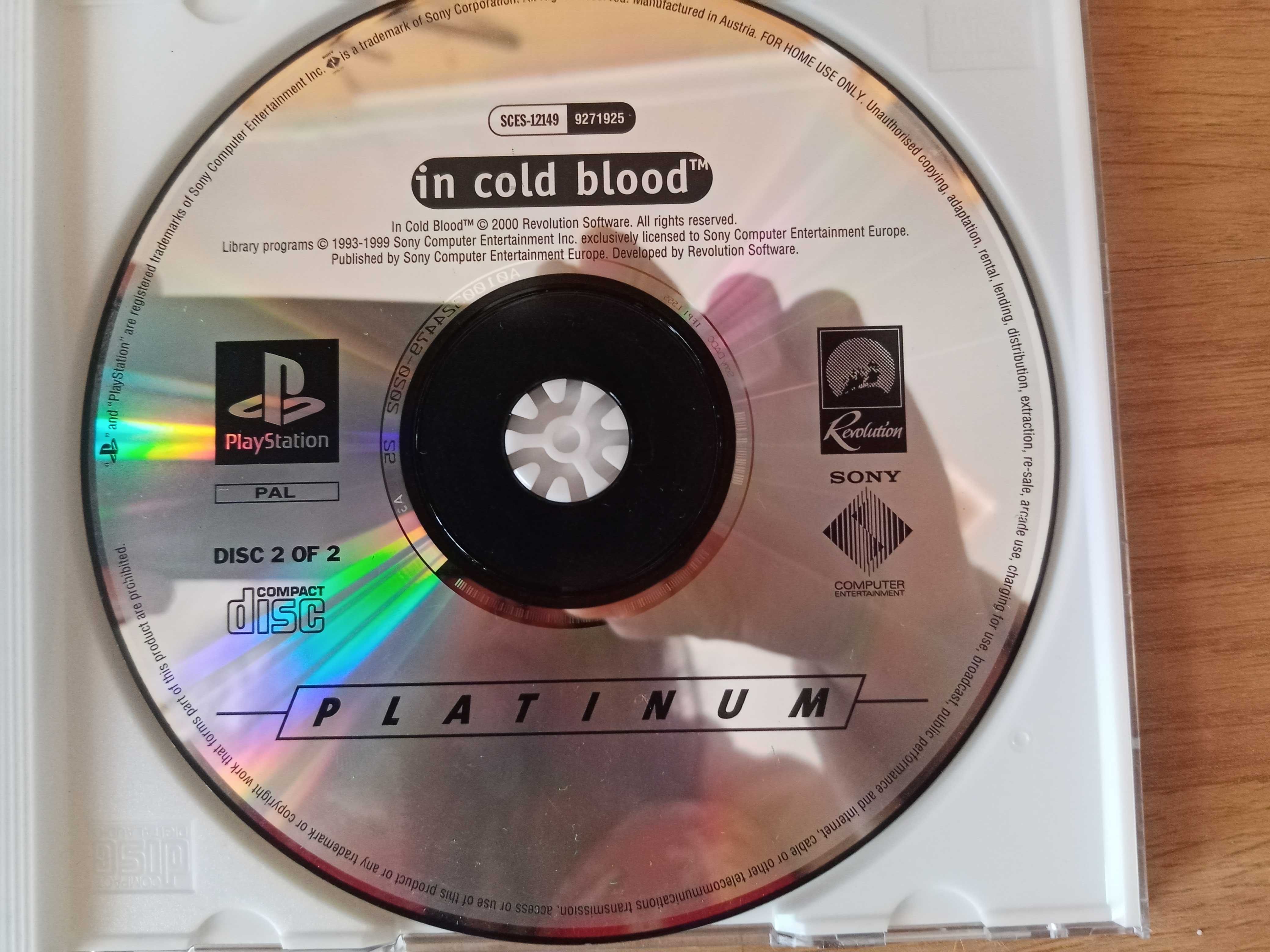 In cold blood Playstation 1