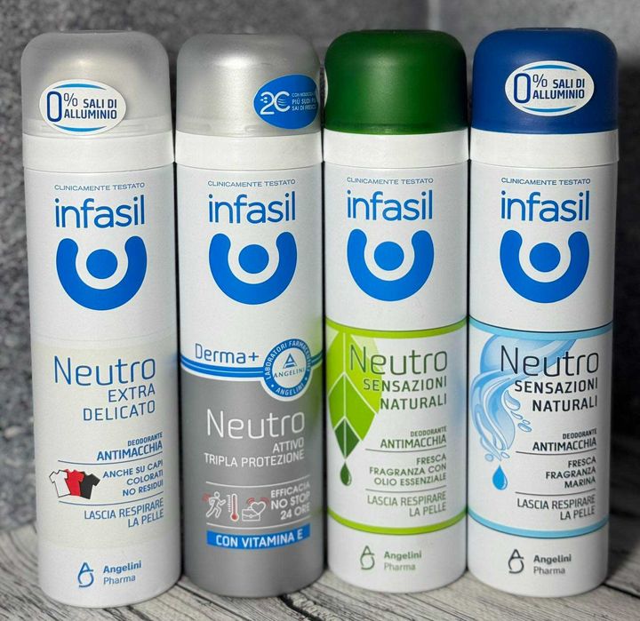 Дезодорант Infasil Neutro 4 види,150 мл інфасіл
