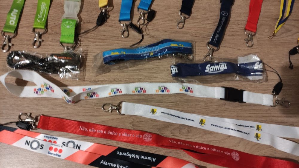 25 Fitas porta chaves ou cartões