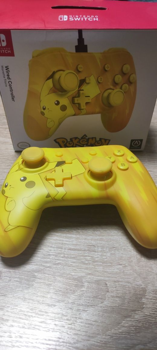 Pokemon wired controller Pikachu Static