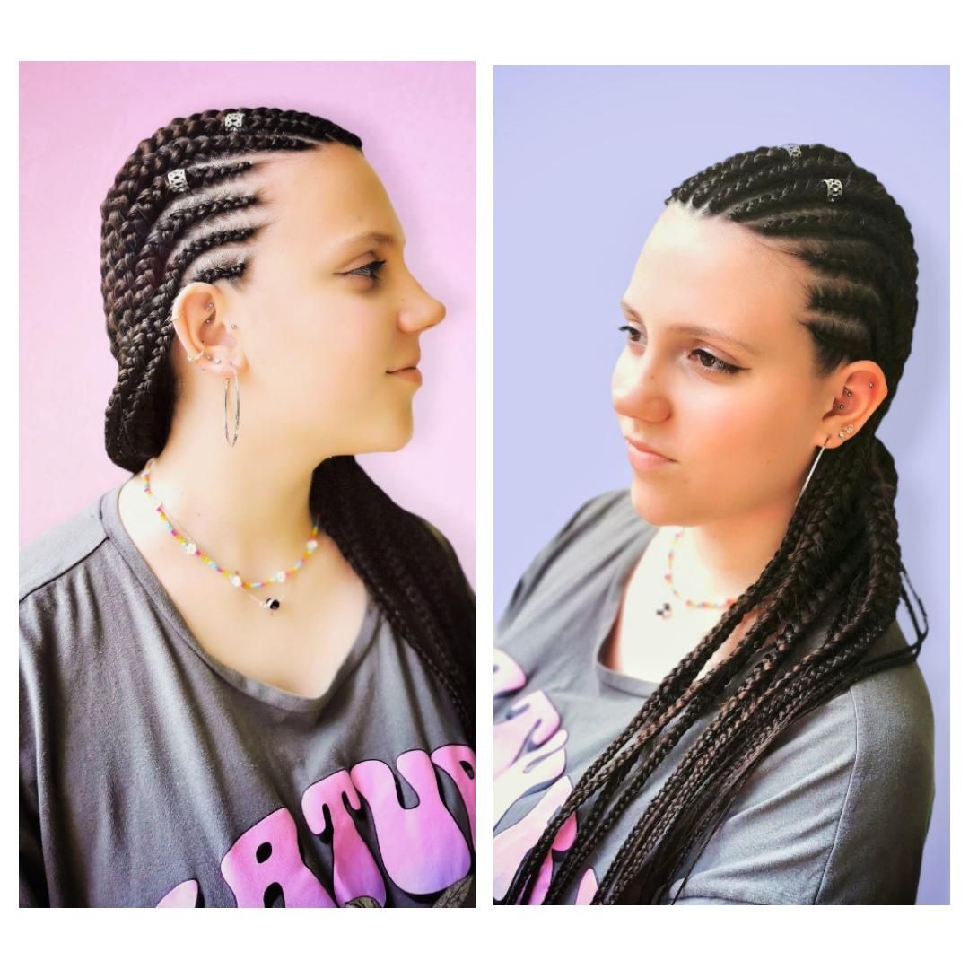 WARKOCZE Bokserskie | Cornrows | KUCE | AFRYKAŃSKIE (box braids)