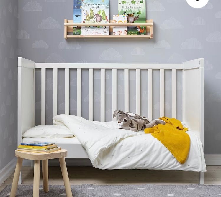 Łóżeczko dziecięce Ikea SUNDVIK 60 cm x 120 cm białe