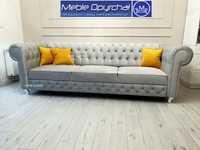 PRODUCENT Piekna sofa chesterfield glamour funkcja spania 280cm NR.55