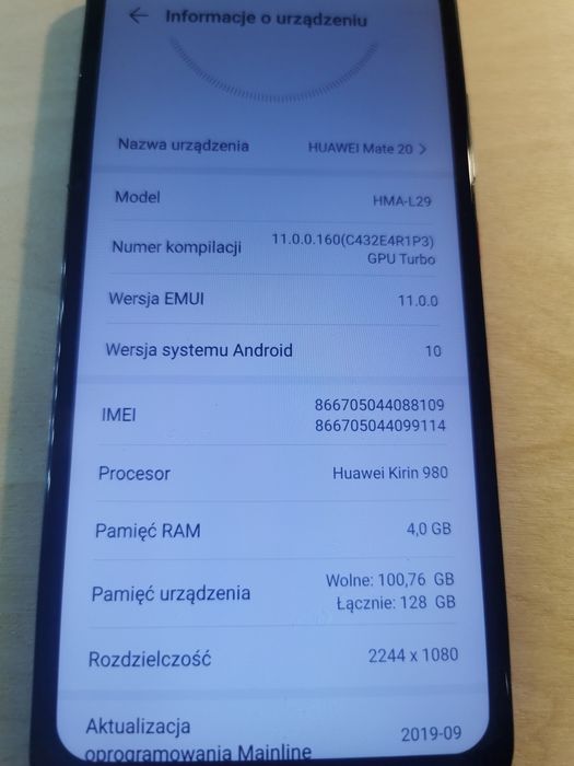 Huawei Mate 20 4/128 Gb Ładny