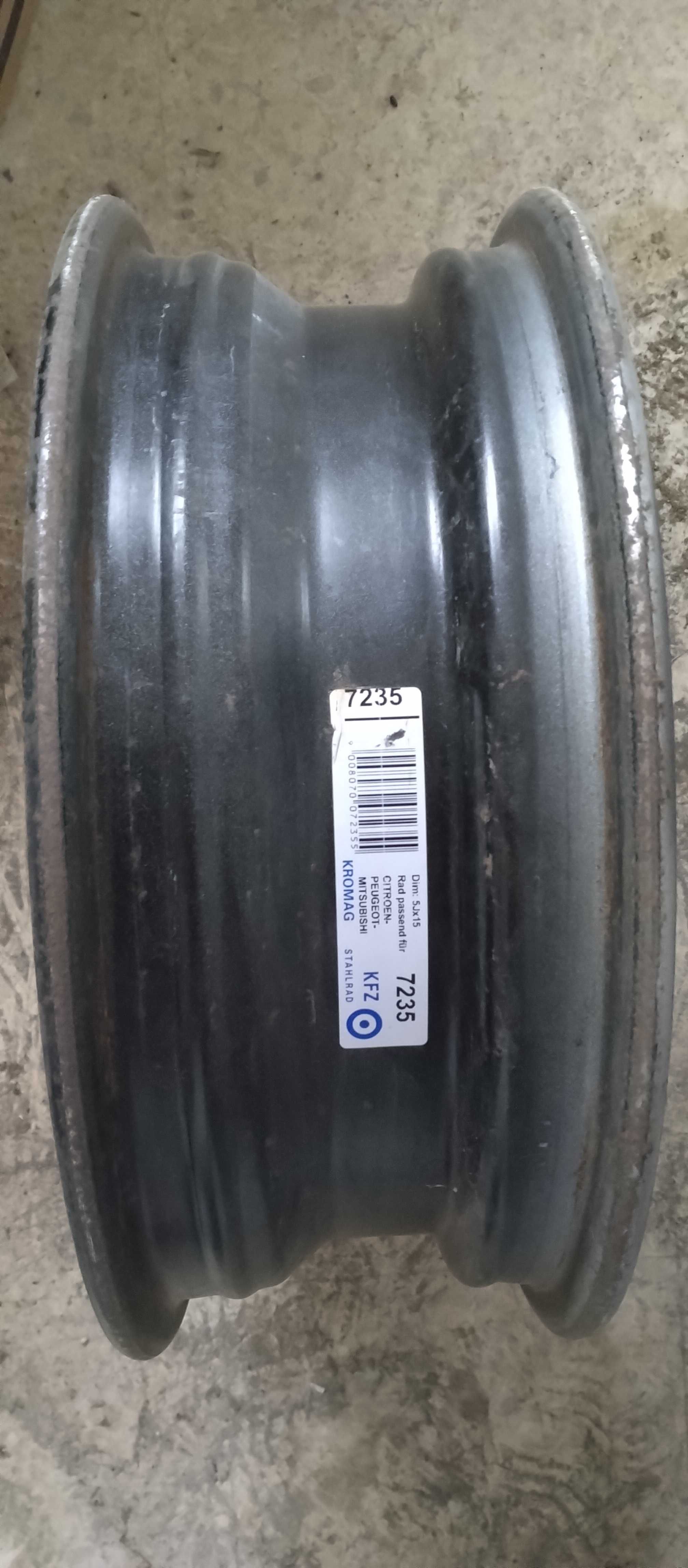 4 jantes de ferro 15 p/ Mitsubishi I Miev, Citroen CZero e Peugeot Ion