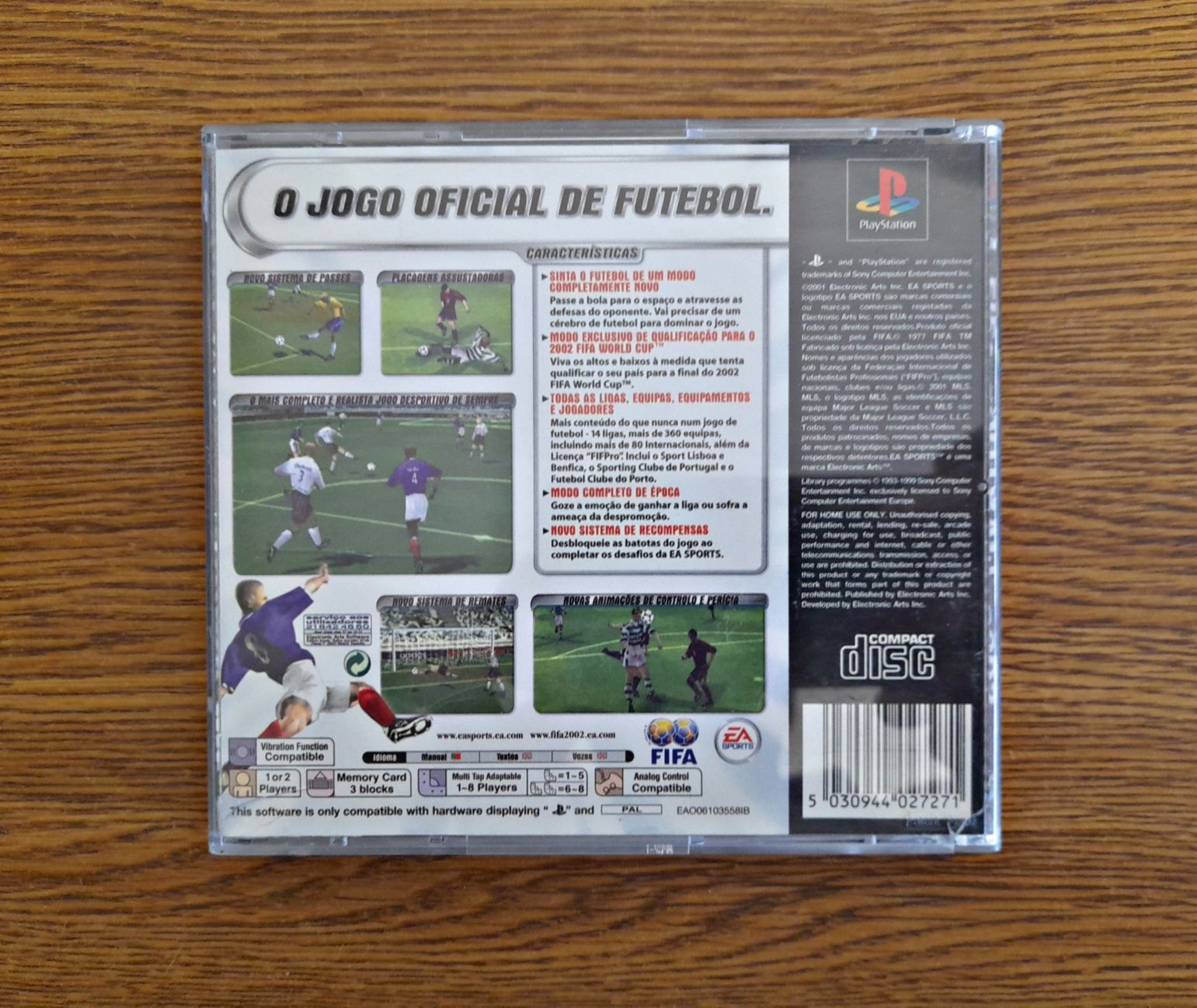Jogo Playstation 1 EA Sports FIFA Football 2002