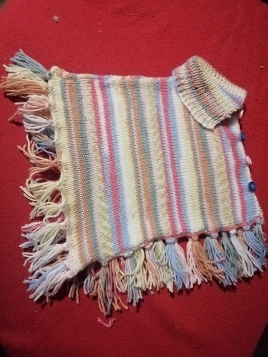 Poncho lã criança