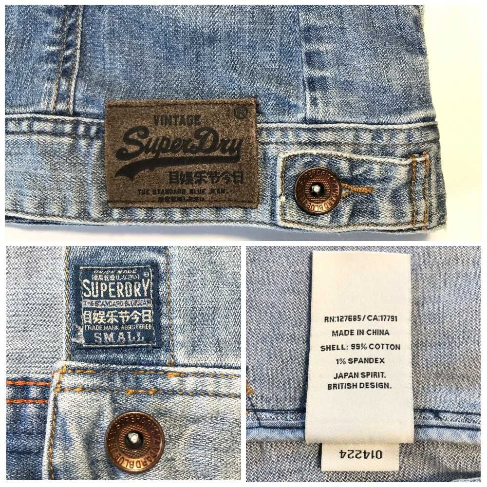 Джинсовая куртка SUPERDRY THE STANDARD BLU JEAN Размер S . Оригинал.