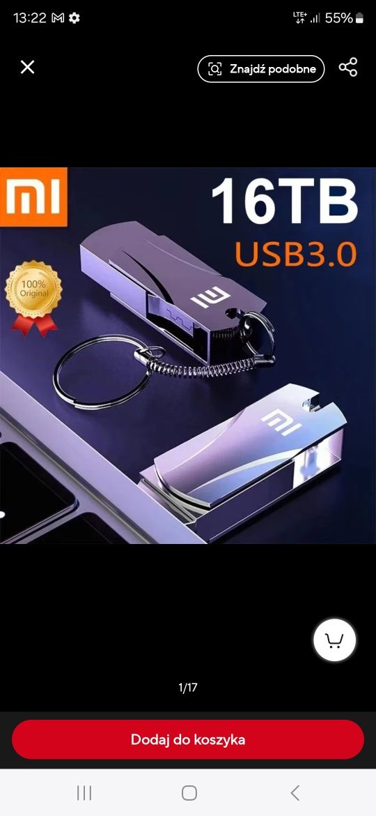 Pendrive Xiaomi 2 TB 2000 GB nowy pendrive do komputera Typ C USB
