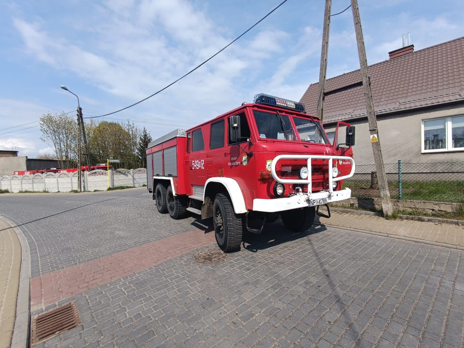 Star 266 pożarniczy  6x6 wyciągarka reduktor