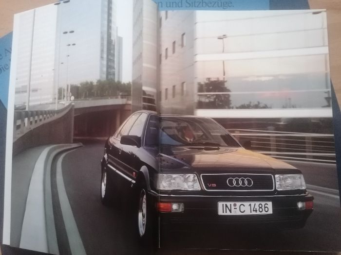 Prospekt Audi V8 3,6, V8 4,2 V8 4,2 lang Teczka -RAR-