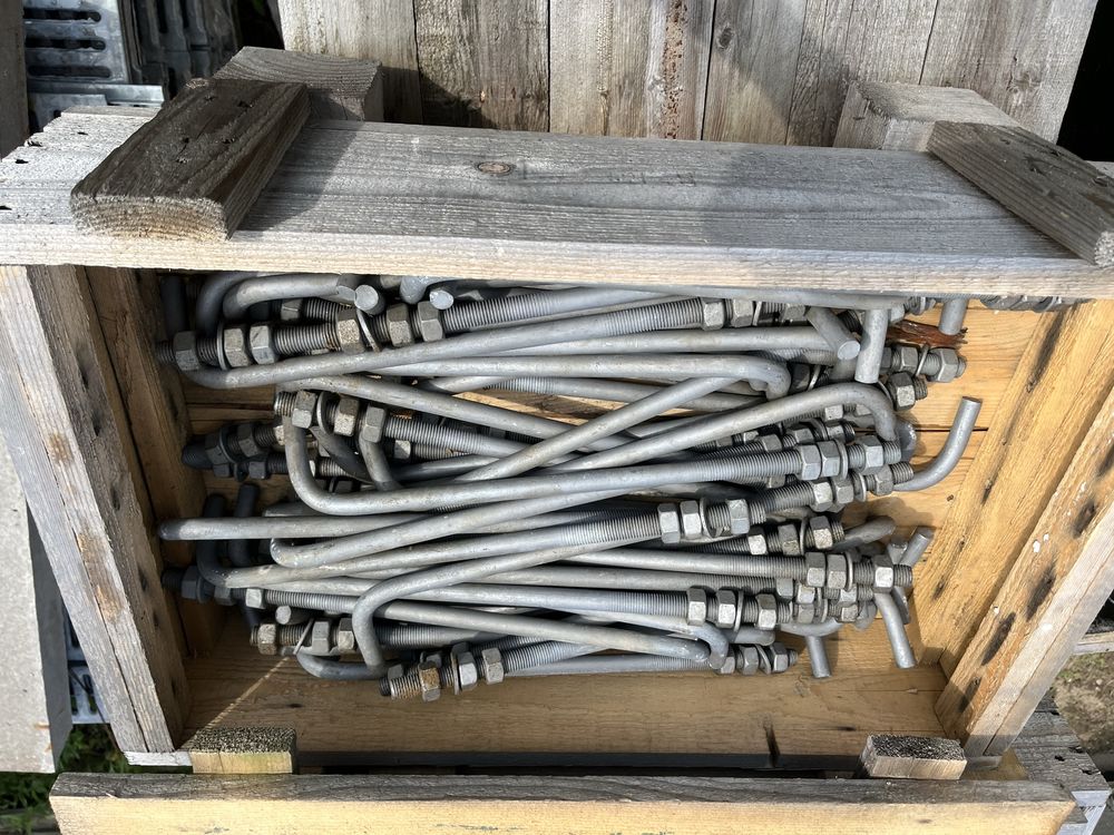 Kotwa typ L , M12x400mm + 3x nakrętka + podkładka